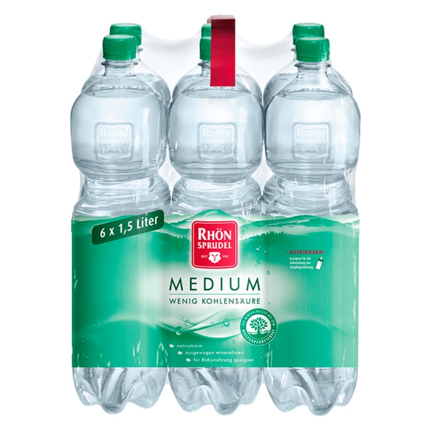 RhönSprudel Mineralwasser Medium 6x1,5l